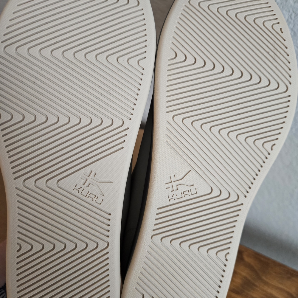 KURU Women's Cream and Gray Sneakers - Picture 5 of 7